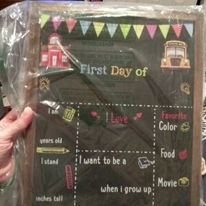 Kids First Day And Last of School Chalkboard Sign